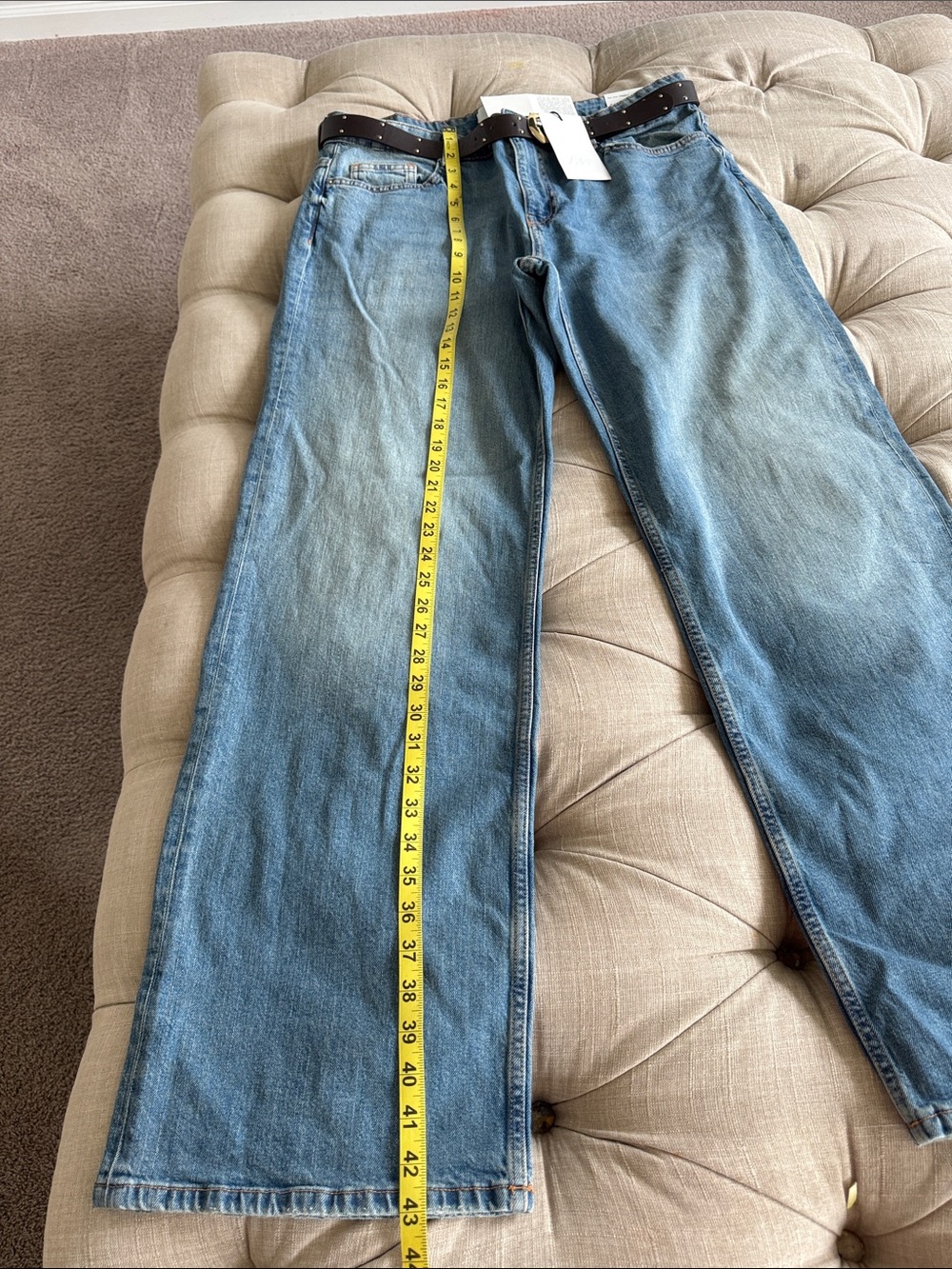 Zara Women’s Light Blue Straight-Leg Jeans - Picture 13 of 16